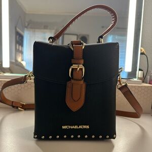 Black and Brown Crossbody Bag